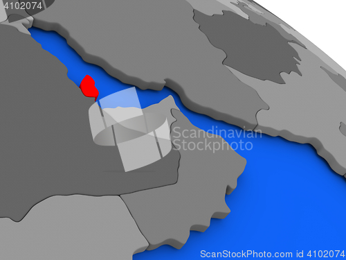 Image of Qatar in red