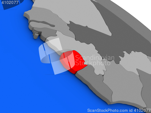 Image of Sierra Leone in red