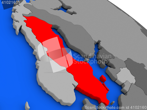 Image of Sweden in red