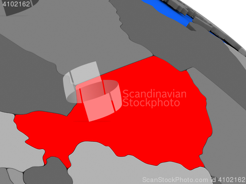 Image of Niger in red