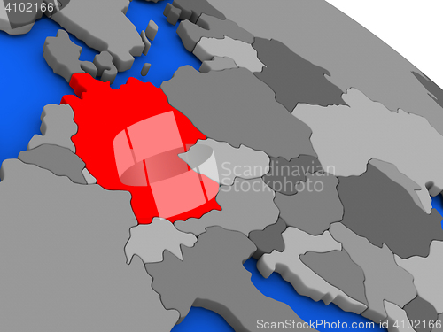 Image of Germany in red