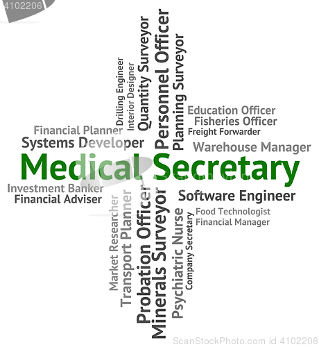 Image of Medical Secretary Shows Personal Assistant And Administrator