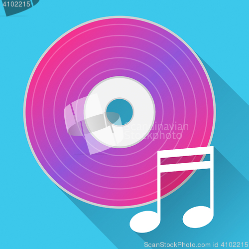 Image of Music Disc Represents Sound Track And Cd