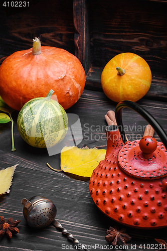Image of Still life autumn tea party