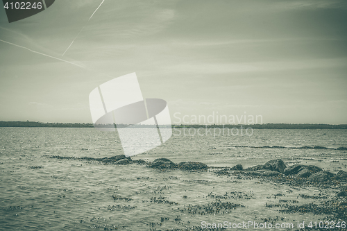 Image of Rocks in the sea by the shore