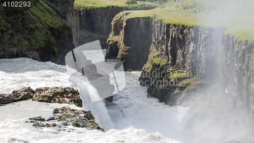 Image of Gullfoss waterfall - Iceland - Detail