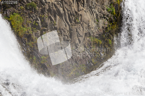 Image of Close-up view of a water fall