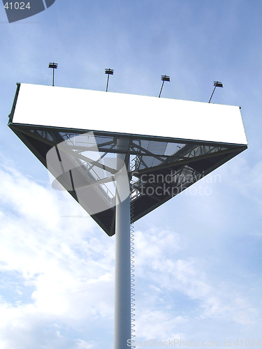 Image of Billboard against blue sky