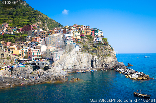 Image of Manarola in Cinque Terre, Italy - July 2016 - The most eye-catch