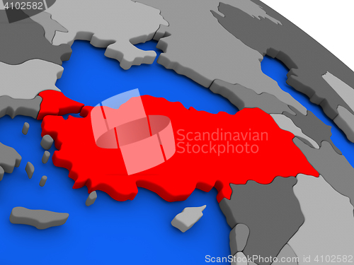 Image of Turkey in red