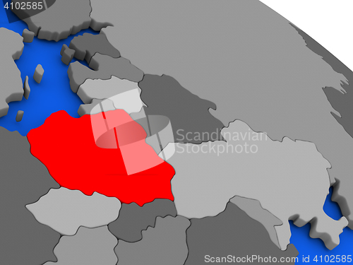 Image of Poland in red