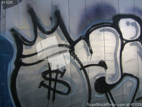 Image of Graffiti with dollar sign