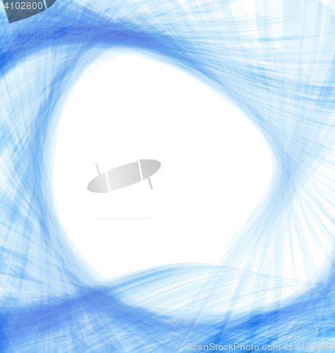 Image of Blue abstract wave techno background