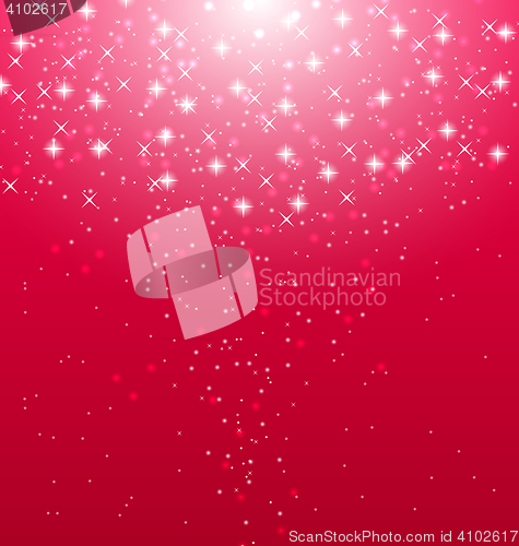 Image of Abstract pink  illuminated background with shiny stars 