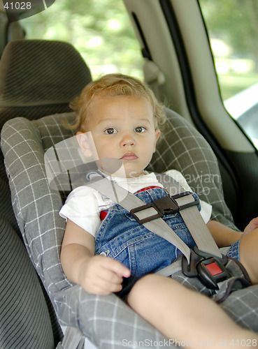 Image of Baby in Car Safety Seat