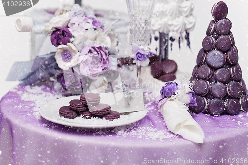 Image of Set of three wedding croquembouche cakes