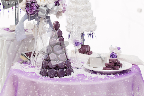 Image of Set of three wedding croquembouche cakes