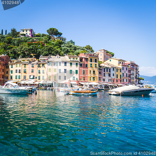 Image of Portofino, Italy - Summer 2016 - view from the sea