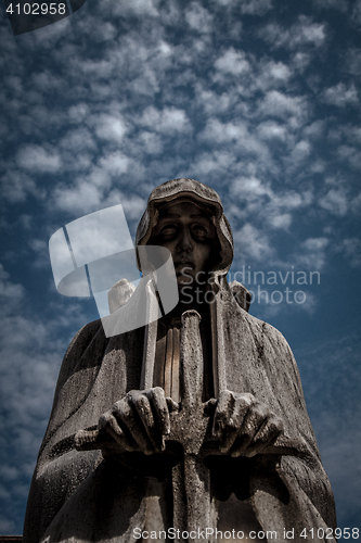 Image of Old cemetery statue