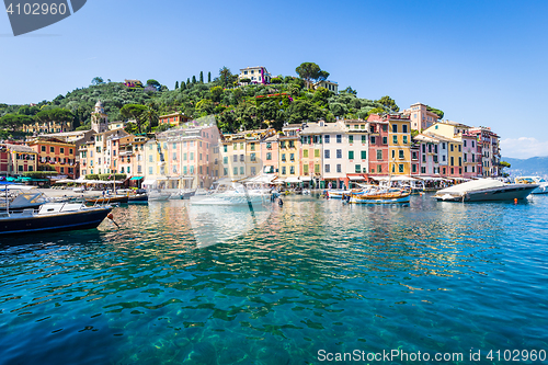 Image of Portofino, Italy - Summer 2016 - view from the sea