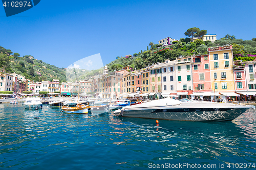 Image of Portofino, Italy - Summer 2016 - view from the sea