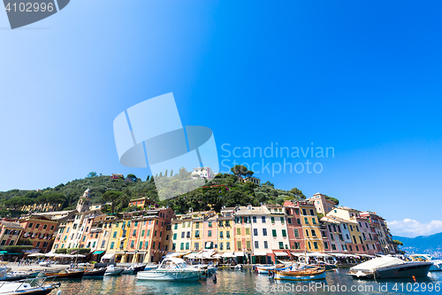 Image of Portofino, Italy - Summer 2016 - view from the sea