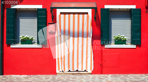 Image of Colored houses in Venice - Italy