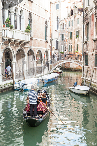 Image of Traditional canal in Venice from one of the most beautiful viewp