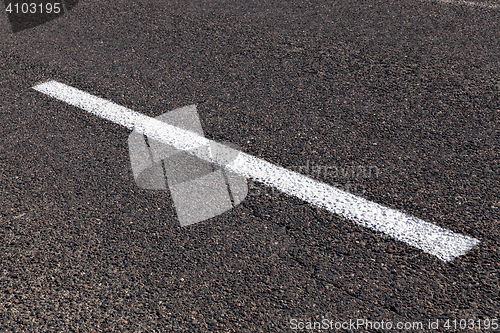 Image of road markings, close-up