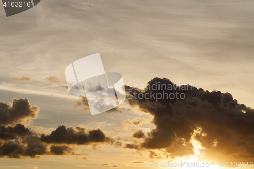 Image of the sky during sunset