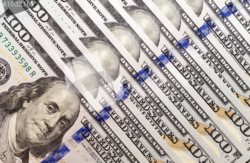 Image of American dollars, close-up