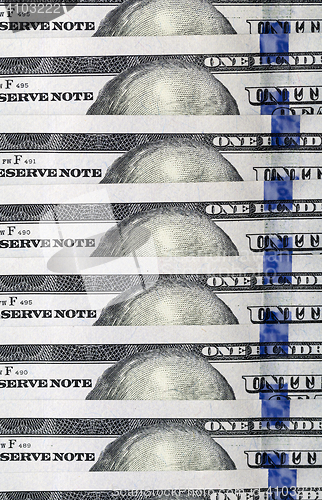 Image of American dollars, close-up