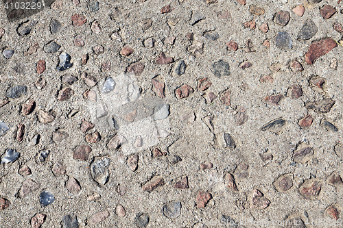 Image of the road from the concrete tiles