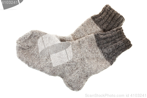 Image of wool socks, isolated