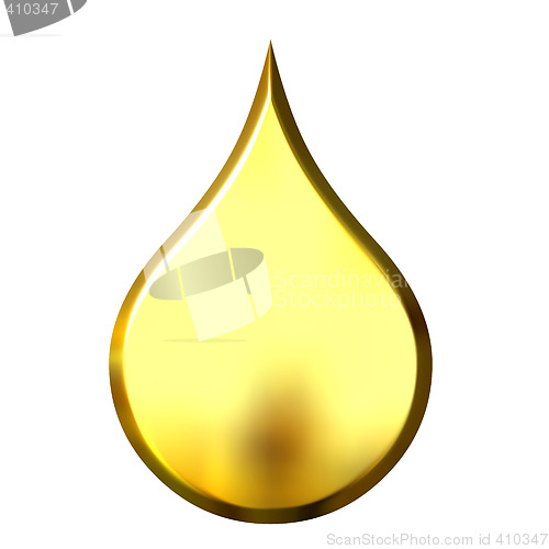 Image of 3D Golden Drop