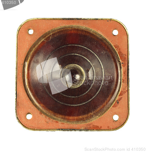 Image of Grunge speaker with reflection