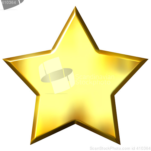 Image of 3D Golden Star