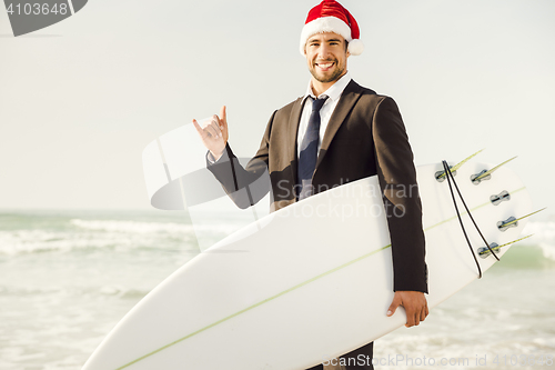 Image of Santa Business Surfist