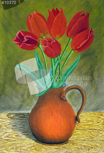 Image of Roses in vase