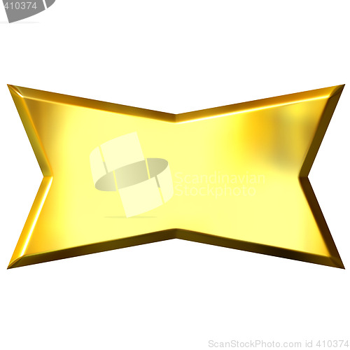 Image of 3D Golden Banner