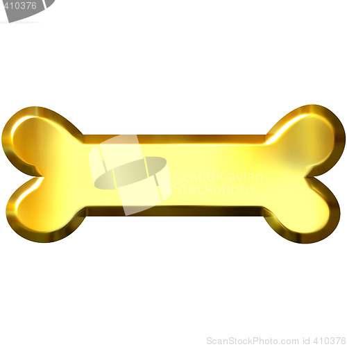 Image of 3D Golden Bone