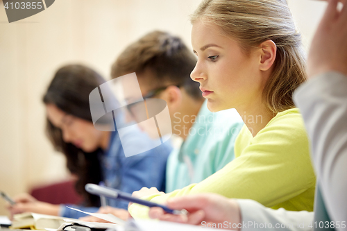Image of student girl at lecture