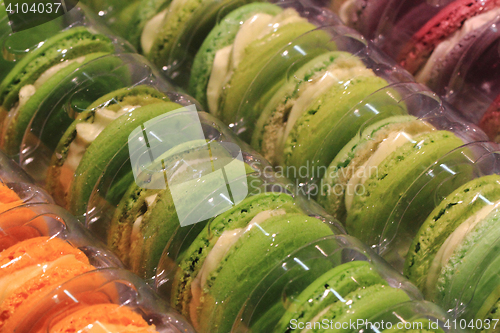 Image of color macaroons background