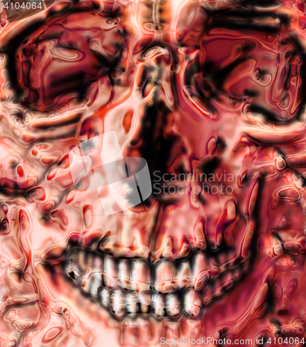 Image of abstract human skull