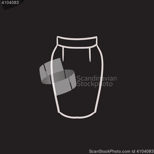 Image of Skirt sketch icon.