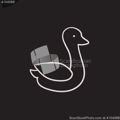 Image of Duck sketch icon.