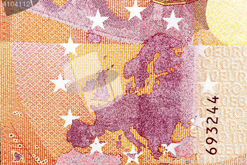 Image of Euro money close-up