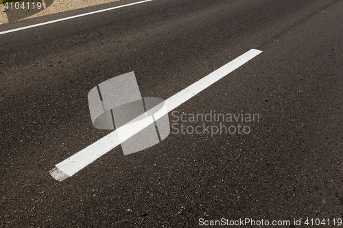 Image of road markings, close-up