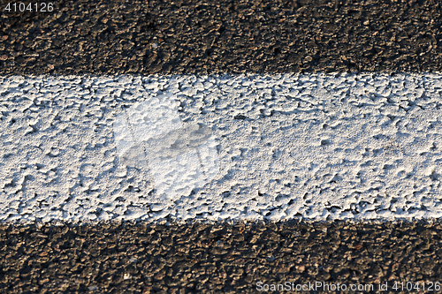 Image of photographed close-up new road