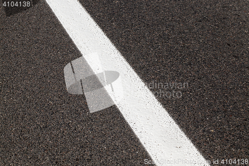 Image of road markings, close-up